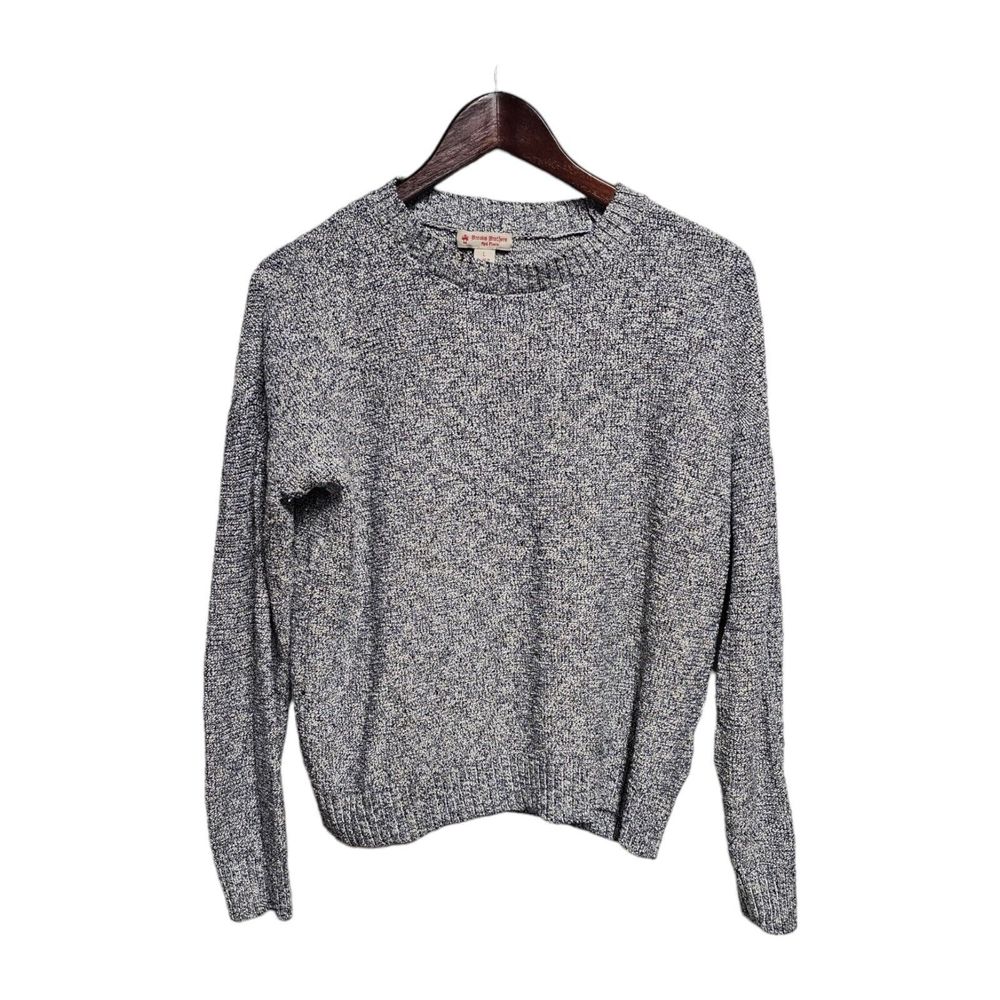 BROOKS BROTHERS RED FLEECE Sweater Blue/White/Silver LARGE